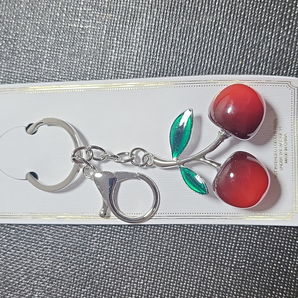 Chloe Accessory Cherry Bag Charm Keychain